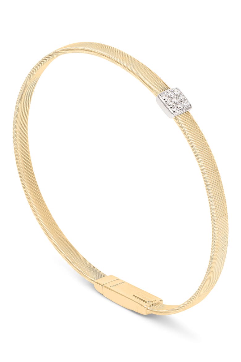 Masai Pavé Diamond Stackable Bracelet, Main, color, YELLOW GOLD