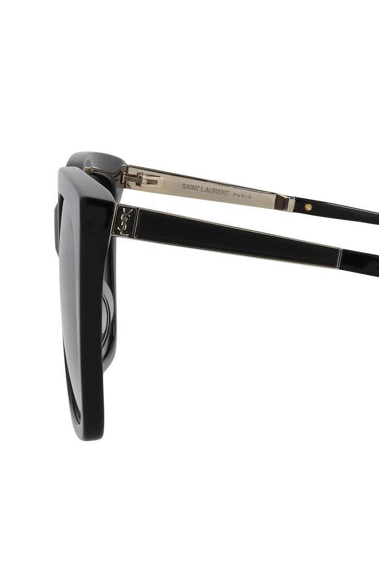 Saint Laurent 56mm Square Sunglasses, Alternate, color, 