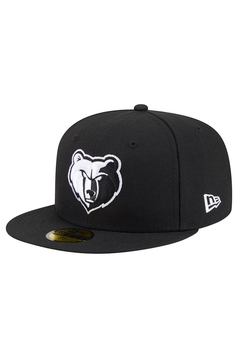 Men's New Era Black Memphis Grizzlies 59FIFTY Fitted Hat, Main, color, Black