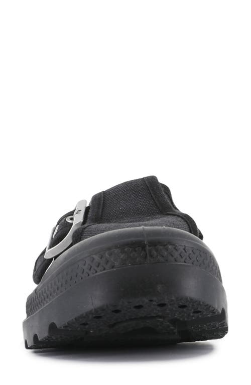 Palladium Pampa Mary Jane Flat In Black