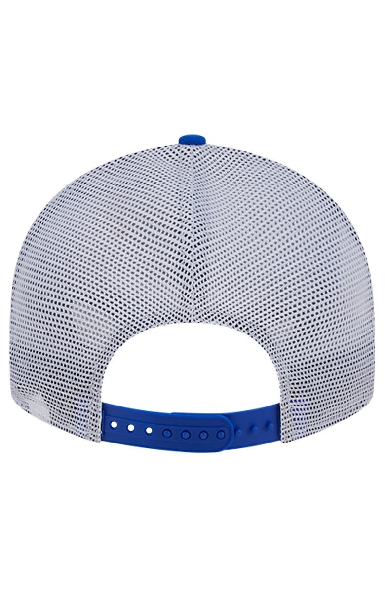 New Era Men's New Era Blue Seattle Sounders FC Throwback Trucker Low Profile 9FIFTY Snapback Hat, Alternate, color, Blue