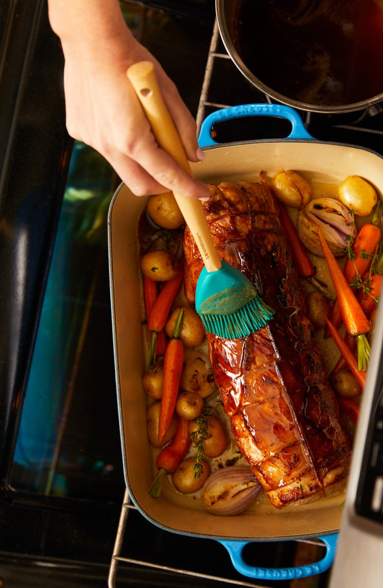 Le Creuset Signature 3 Quart Enameled Cast Iron Roaster, Alternate, color, Marseille