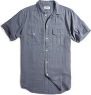 Rowan Leeds Cotton Gauze Short Sleeve Button-Up Shirt