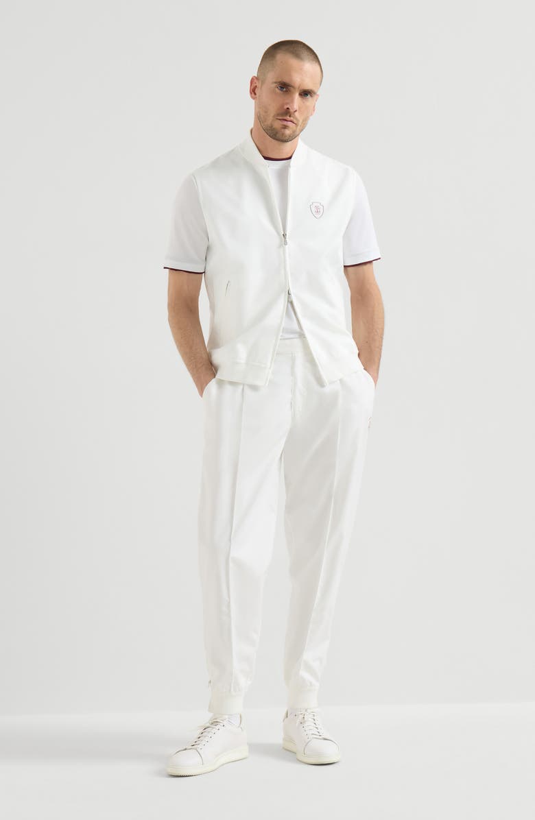 Brunello Cucinelli Nylon trousers, Alternate, color, White