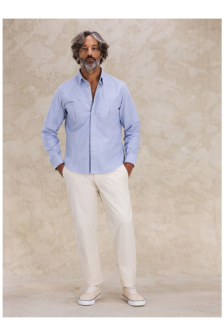 Osumi Cotton Oxford Shirt, Alternate, color, SKY