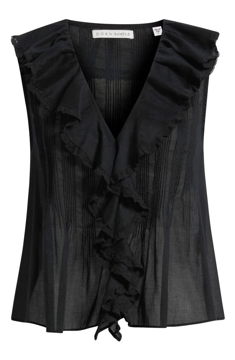 DÔEN Hilda Pintucked Sleeveless Organic Cotton Top, Main, color,