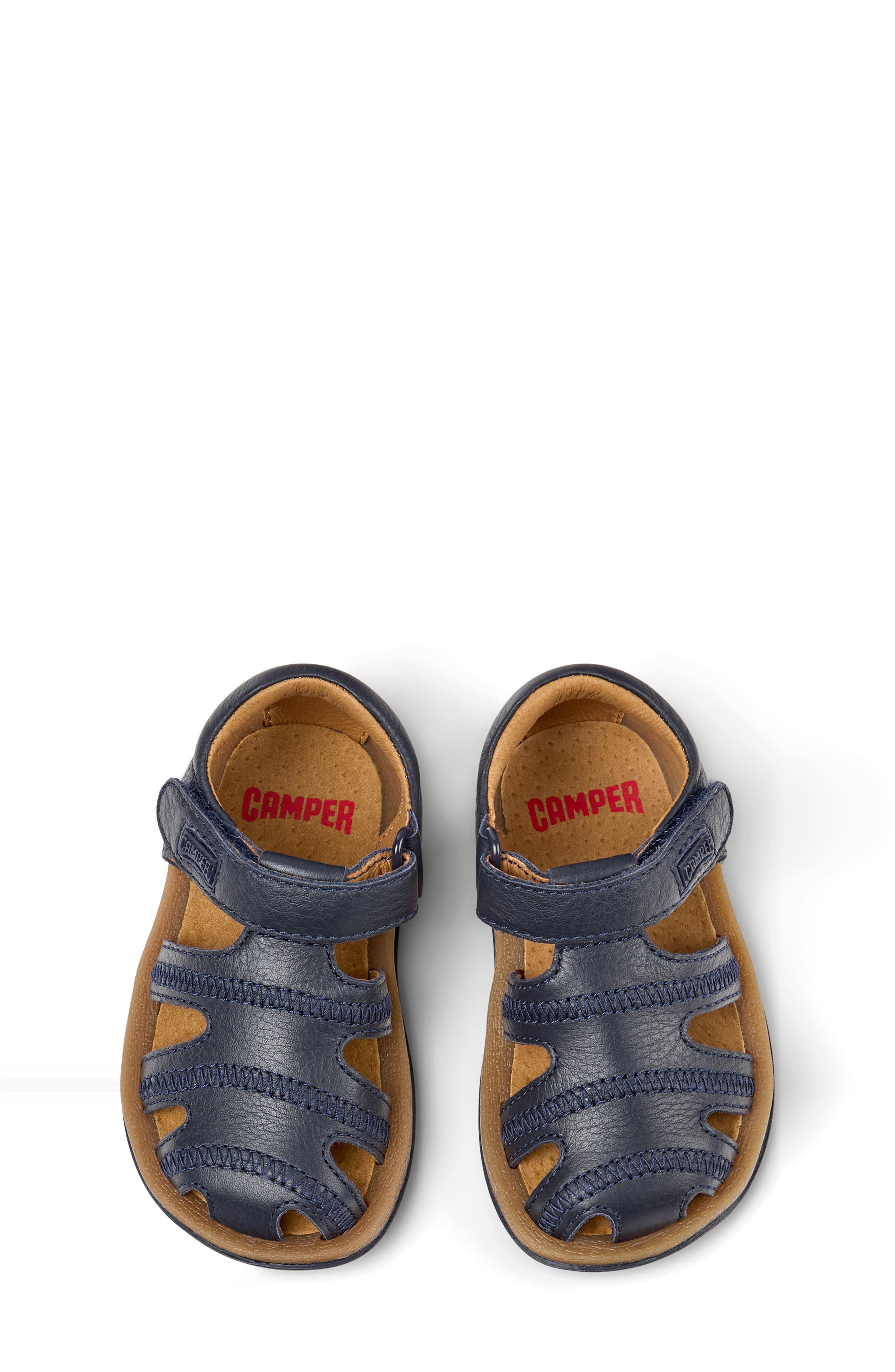 Camper Kids' Bicho Fisherman Sandal, Alternate, color, Navy