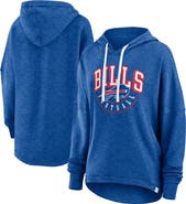 FANATICS Women's Fanatics Branded Royal Buffalo Bills Lightewight Modest Crop Lounge Helmet Arch Pullover Hoodie