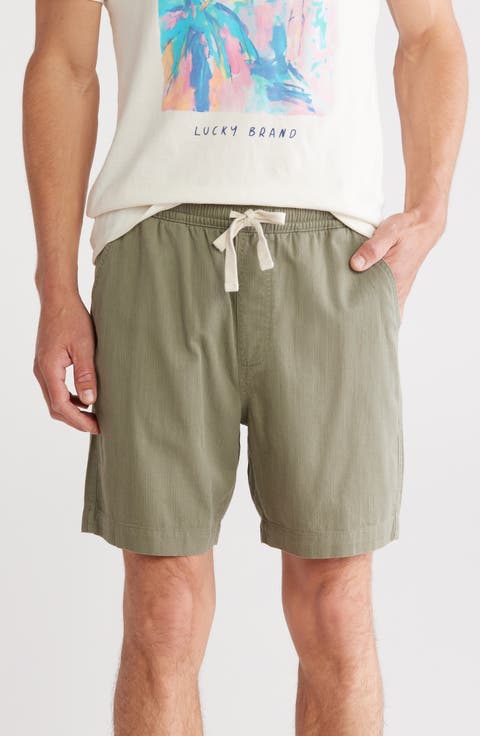 Slub Drawstring Shorts