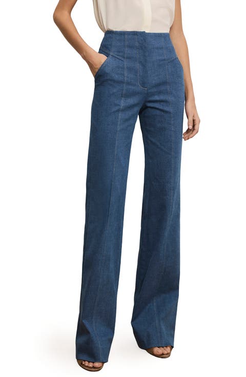 Frenkle Topstitch Detail Cotton Blend Pants