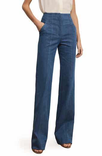 Frenkle Topstitch Detail Cotton Blend Pants