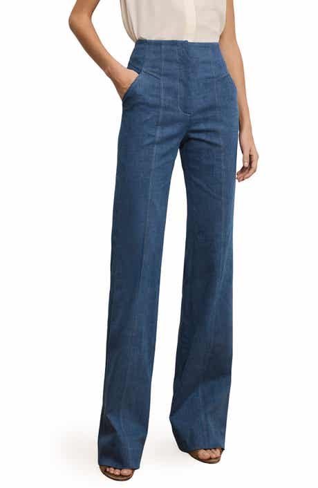 Frenkle Topstitch Detail Cotton Blend Pants