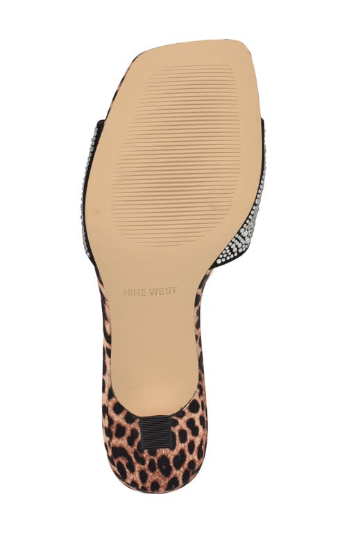 Nine West Women's Rokke Slip-on Tapered Heel Sandals In Black 003