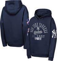 Outerstuff Youth Outerstuff Navy New York Yankees Premium Sweep Fleece Hoodie