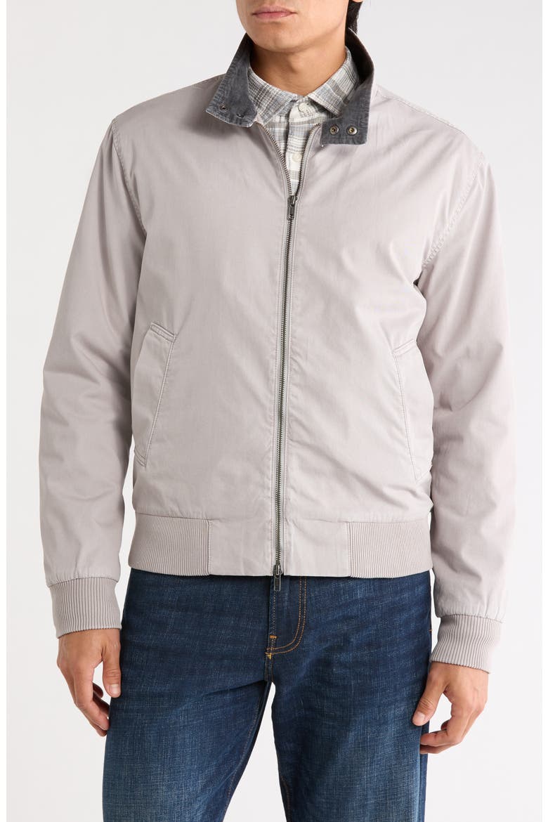 Cotton Bomber Jacket, Main, color, PEBBLE