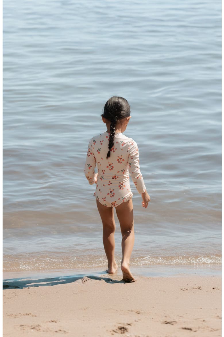 Long Sleeve UPF 50+ One-Piece Swimsuit, Alternate, color, LIGHT PINK
