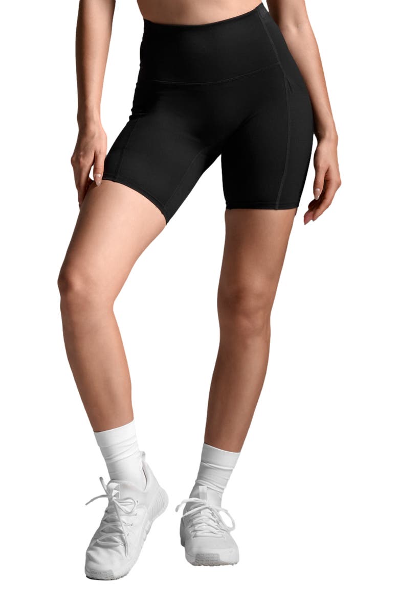2XU Form Stash Hi-Rise Comp 6 Inch Shorts, Main, color, Black