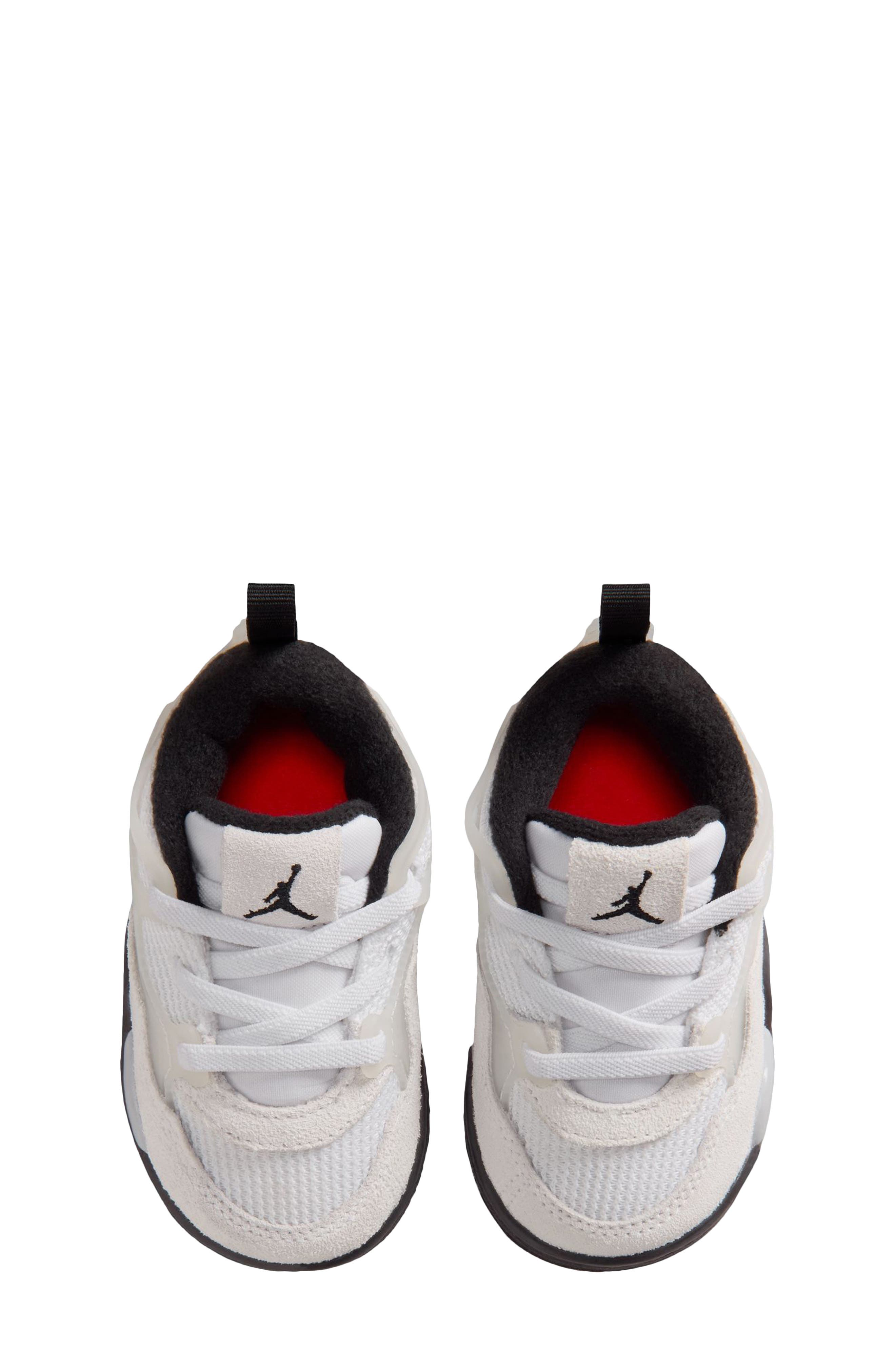 Kids' Air Jordan 4 RM Sneaker, Alternate, color, WHITE/ BLACK/ INFRARED/ GREY