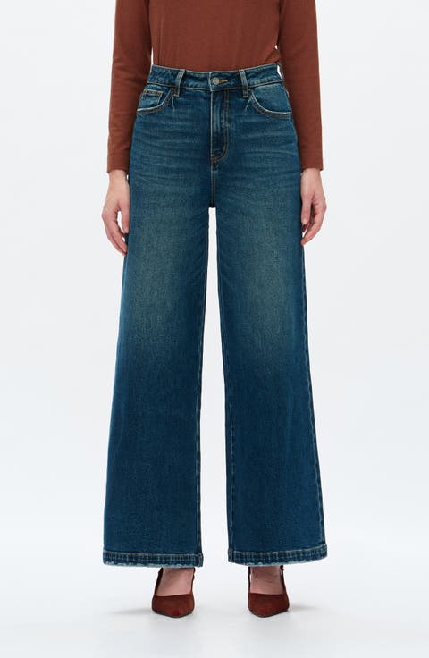 Wide Leg Jeans (Vintage Dark Blue)