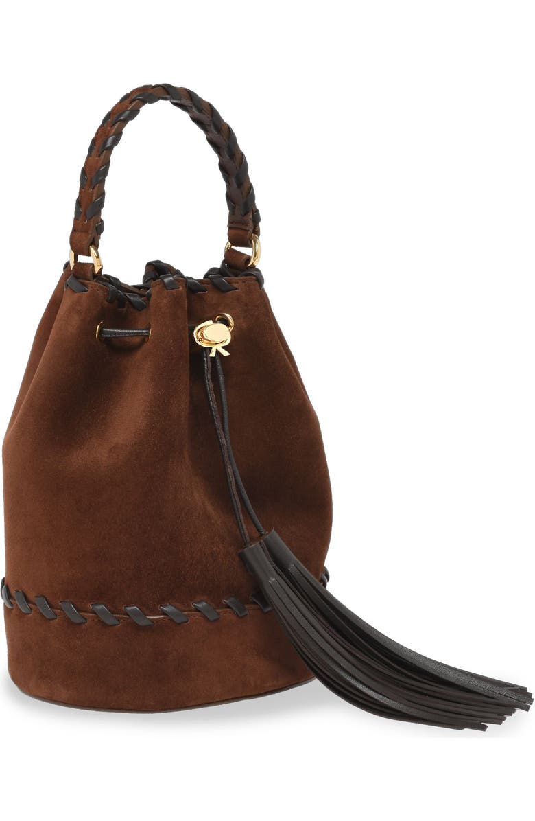Gianvito Rossi Sienna Zaira Crossbody Bag, Alternate, color, Brown Suede