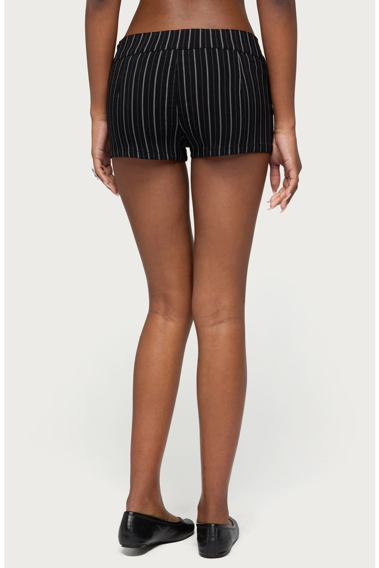 Violetta Stripe Microshorts, Alternate, color, BLACK