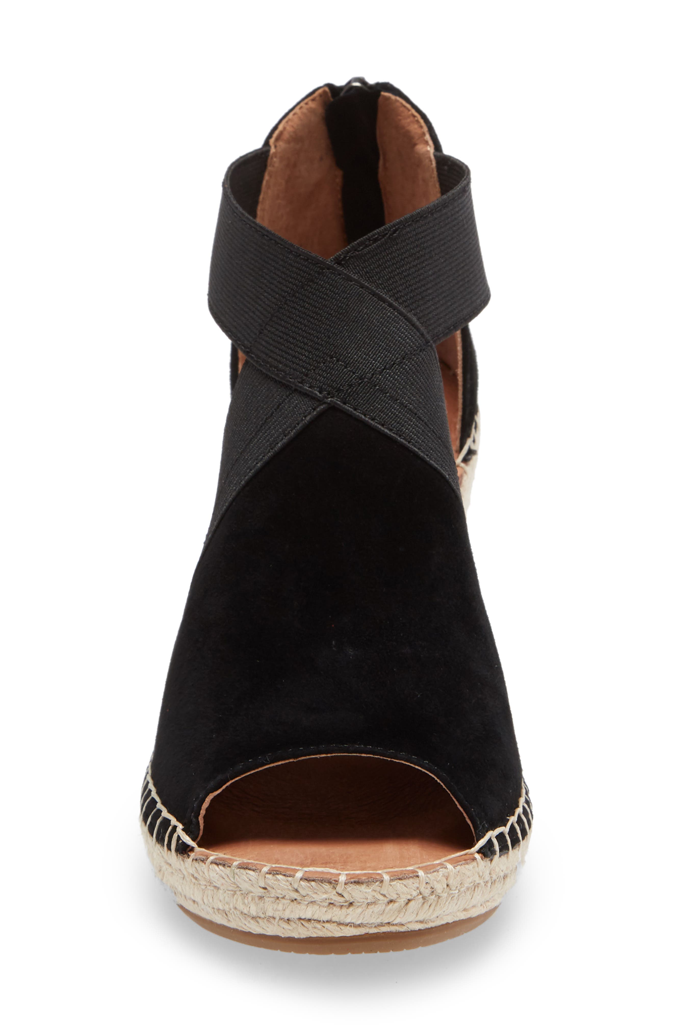 Signature Colleen Wedge Sandal, Alternate, color, BLACK SUEDE