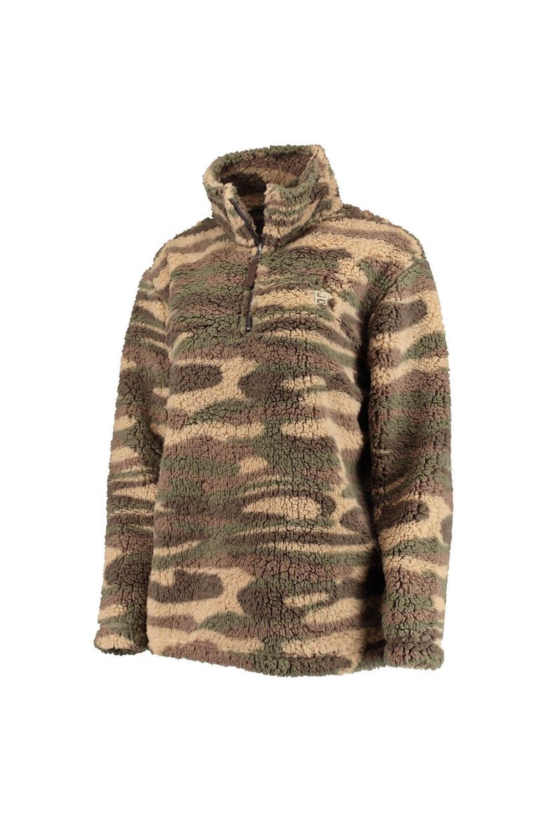 Women's G-III 4Her by Carl Banks Camo Houston Astros Sherpa Quarter-Zip Jacket, Alternate, color, Camo