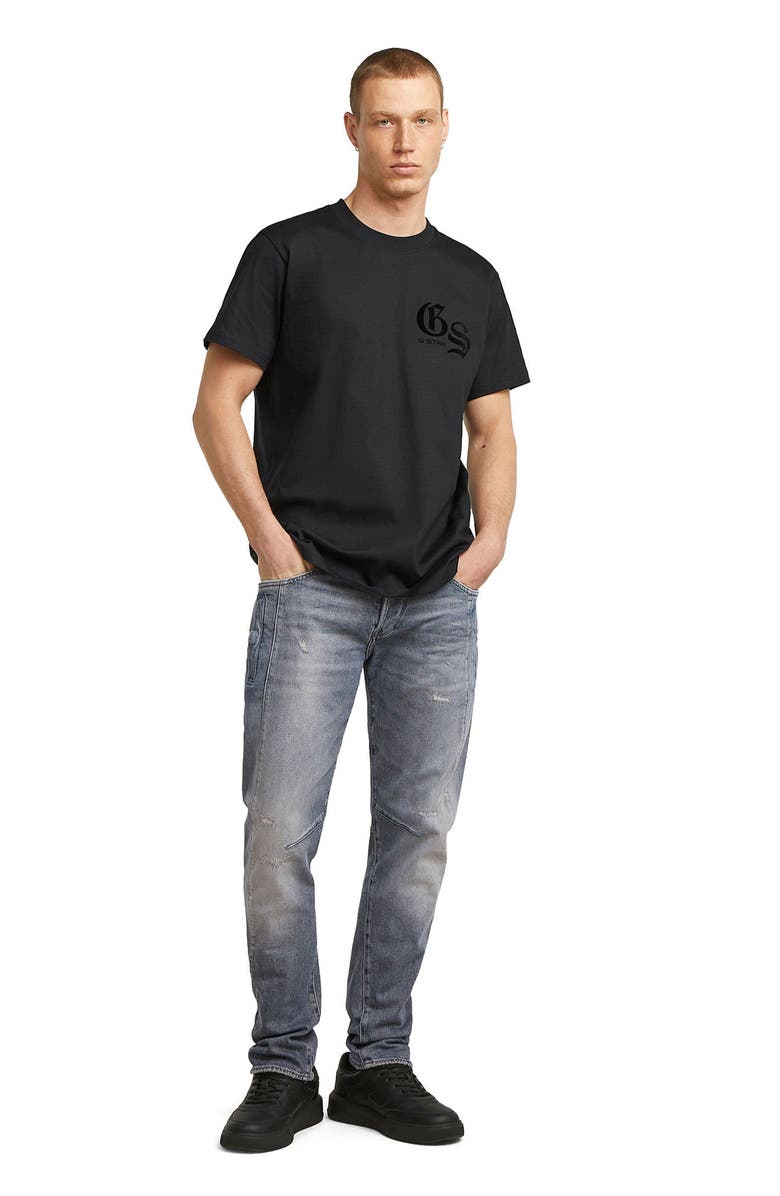 G-STAR Contour 3D Regular Fit Jeans, Alternate, color, Worn In Electric Blue Restored