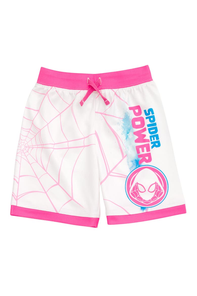 Ghost-Spider Spider-Man Athletic Tank Top & Shorts Set, Alternate, color, White