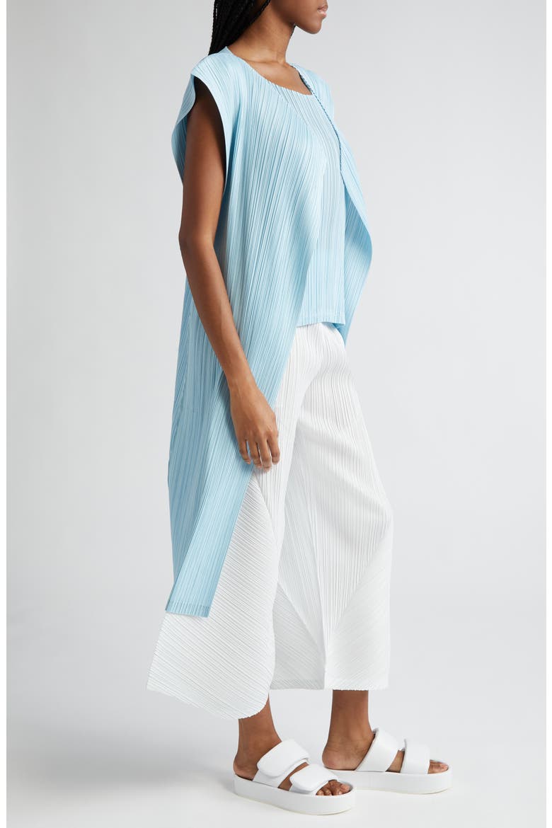 Monthly Colors March Sleeveless Cardigan, Alternate, color, PALE BLUE