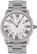 Pre-Owned Cartier Ronde Solo de Cartier Quartz Watch Stainless Steel 36
