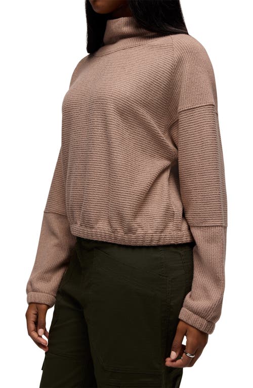 Prana Olivia Cowl Neck Sweater In Gray