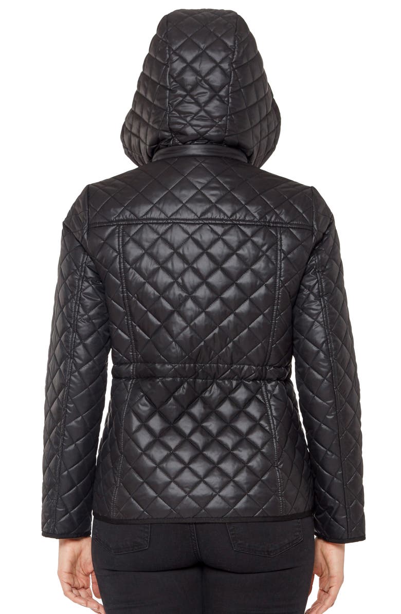 Kate Spade New York quilted hooded jacket, Alternate, color, 