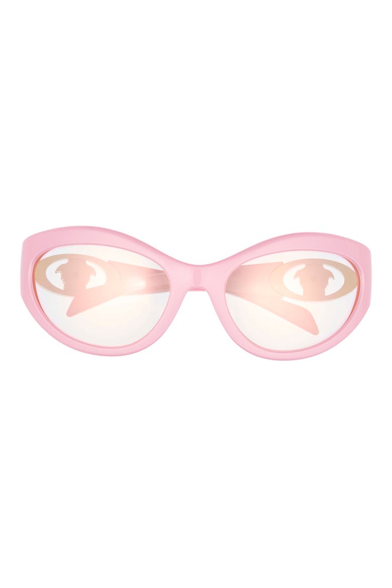 58mm Oval Sunglasses, Main, color, PINK
