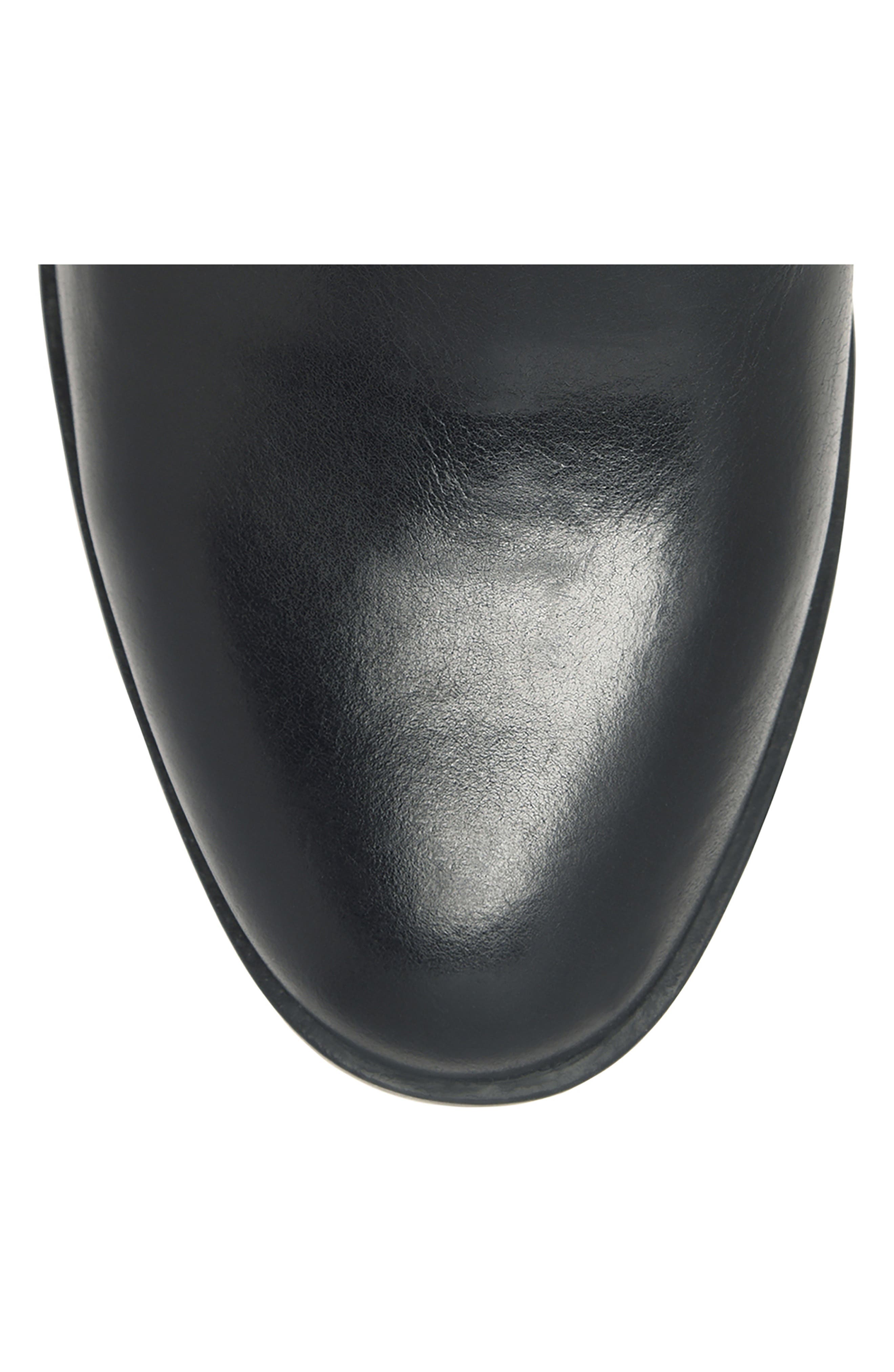 Elina Block Heel Bootie, Alternate, color, BLACK LEATHER