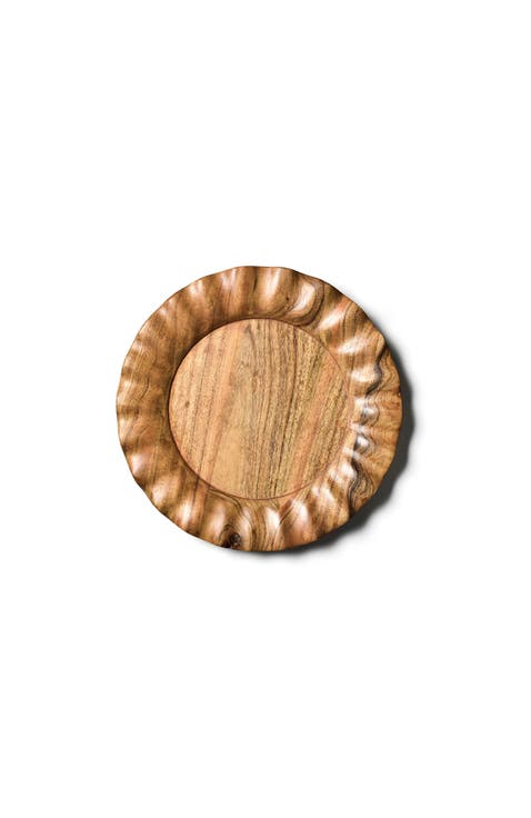 Fundamental Wood Ruffle Platter