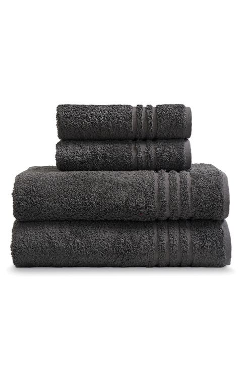 Solid Cotton 4-Piece Towel Set