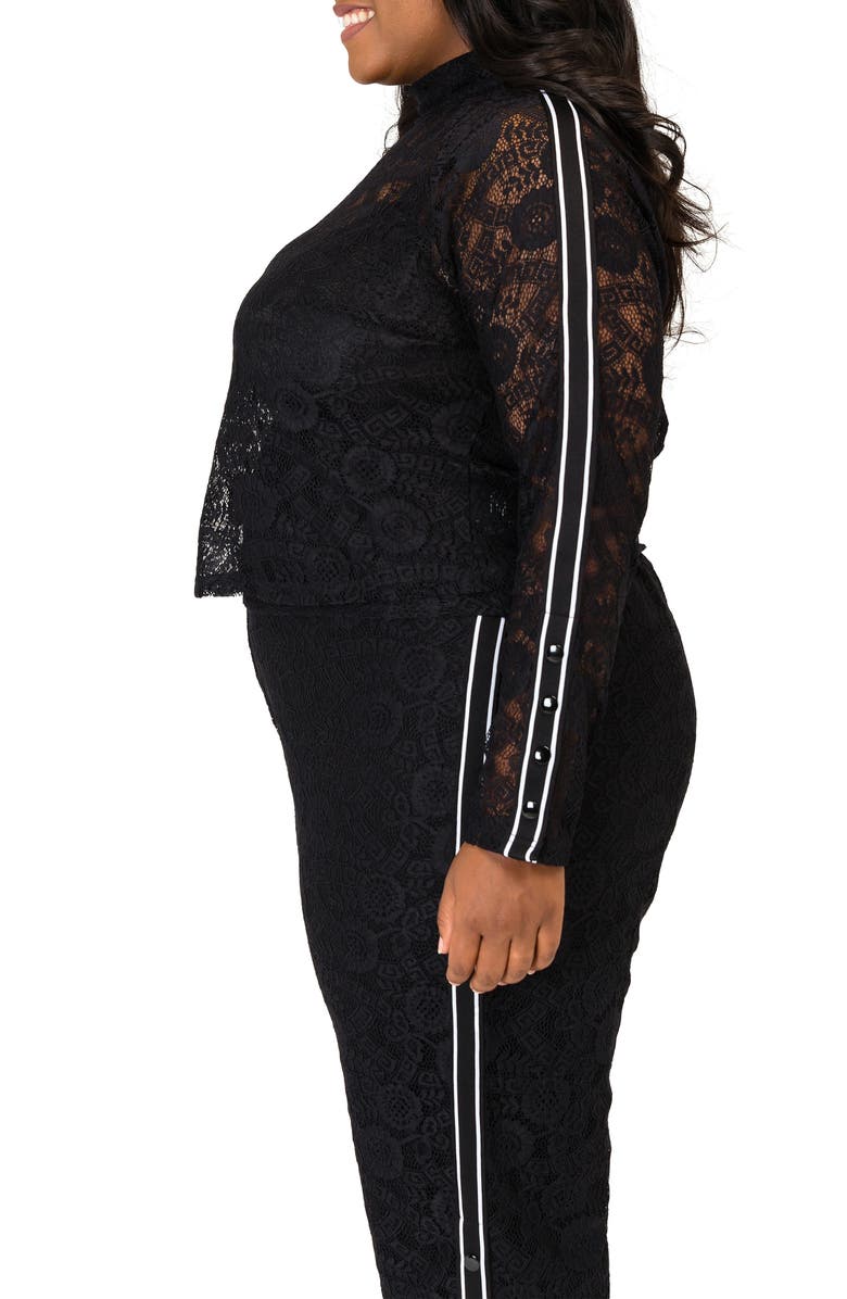 Poetic Justice Justice Crop Lace Top, Alternate, color, 