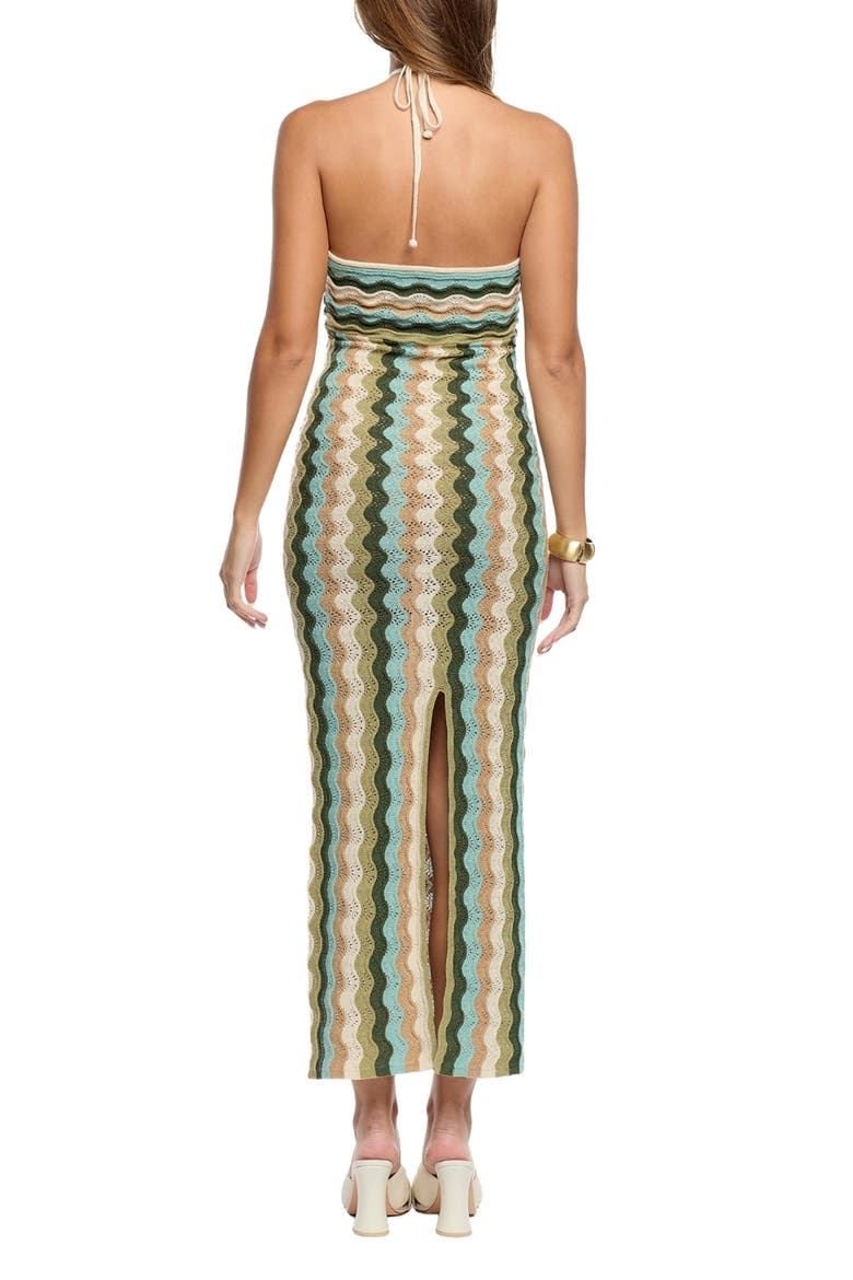 Poppy Green Crochet Cover-Up Dress, Alternate, color, GREEN