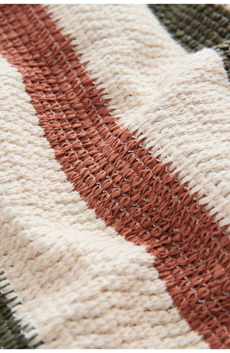 NEXT Kids' Textured Stripe Camp Shirt, Alternate, color, Print