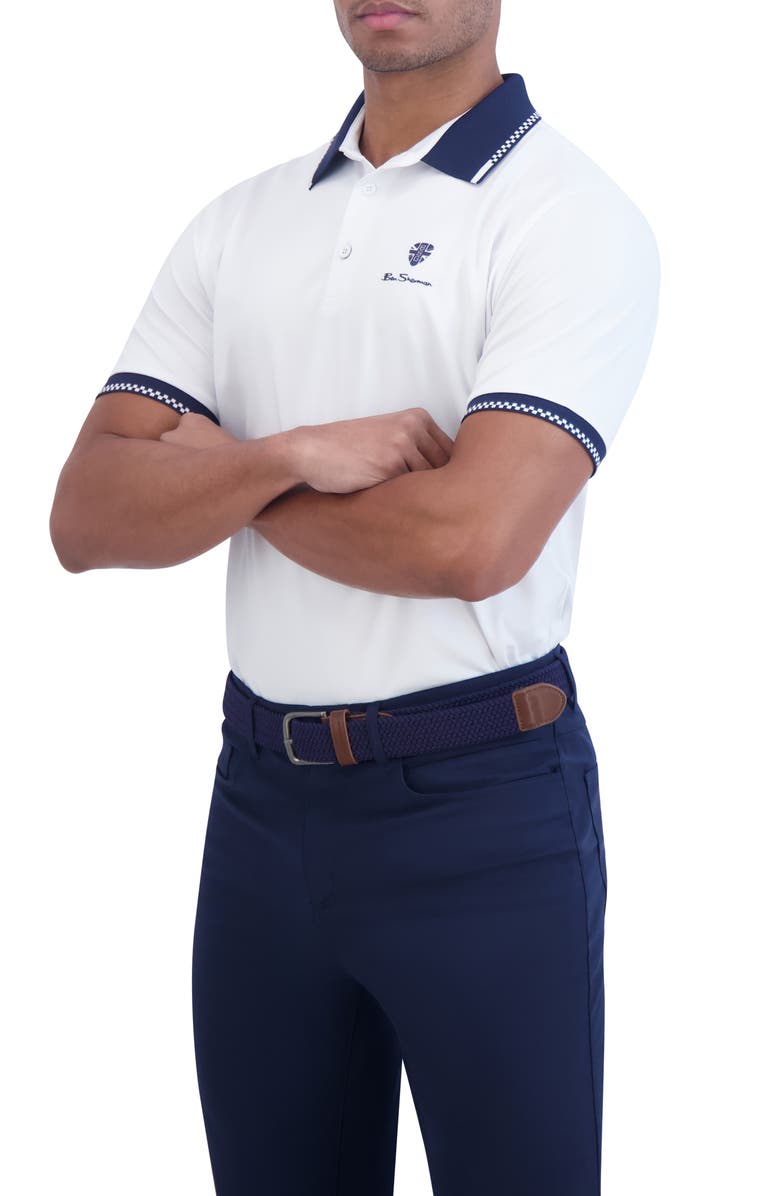 Ben Sherman Piquè Sports Golf Polo, Alternate, color, White