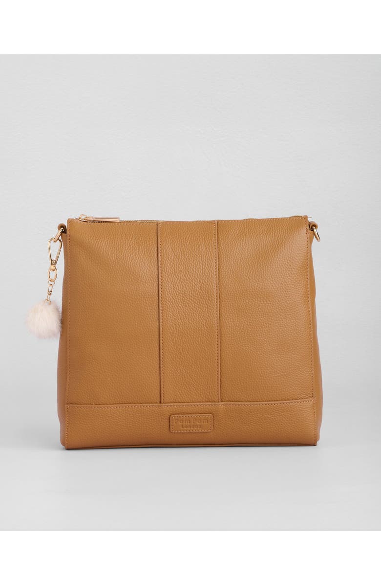 Pom Pom London Westminster Crossbody Bag, Main, color, Maple