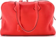 Pre-Owned Hermes Victoria II Bag Clemence 35
