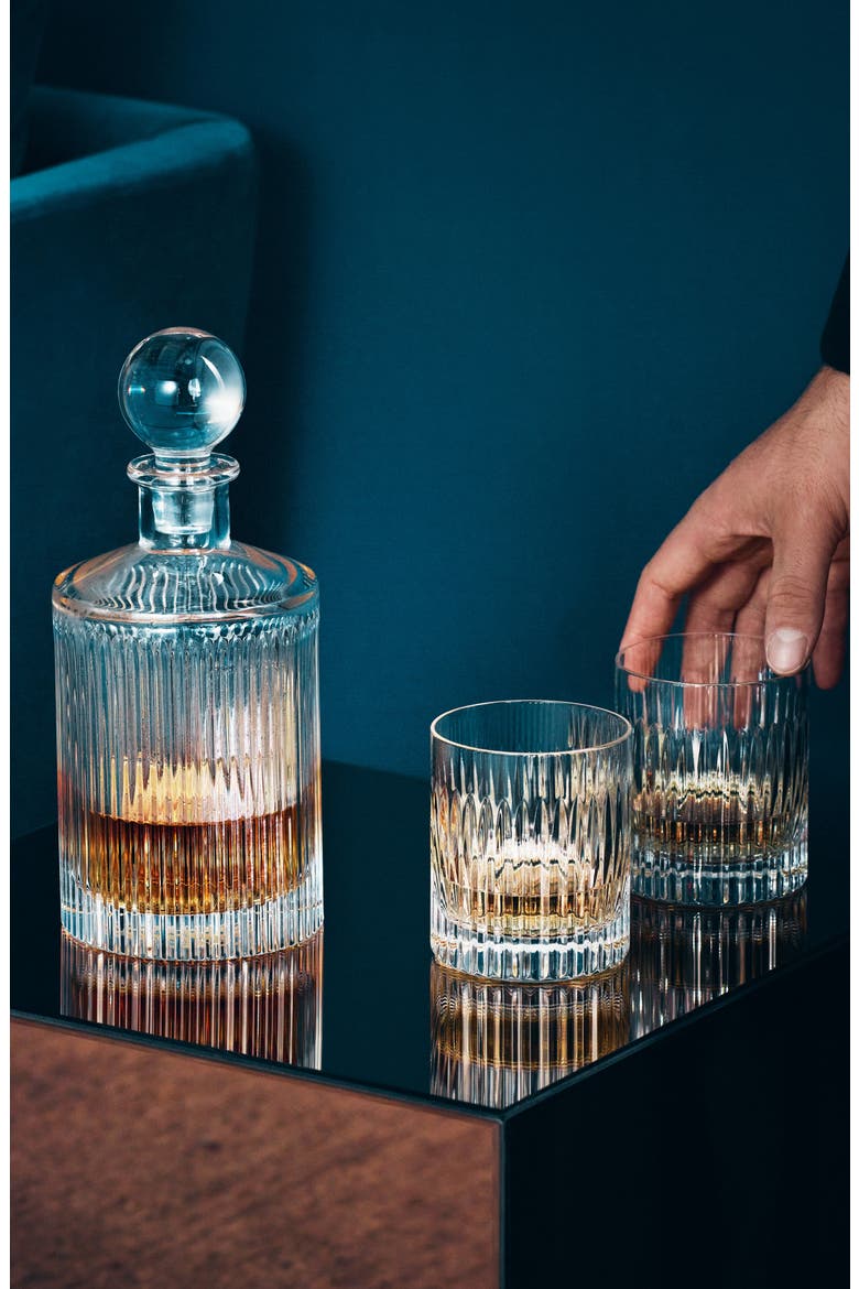 Aras Short Stories Round Lead Crystal Decanter, Alternate, color, NO COLOR