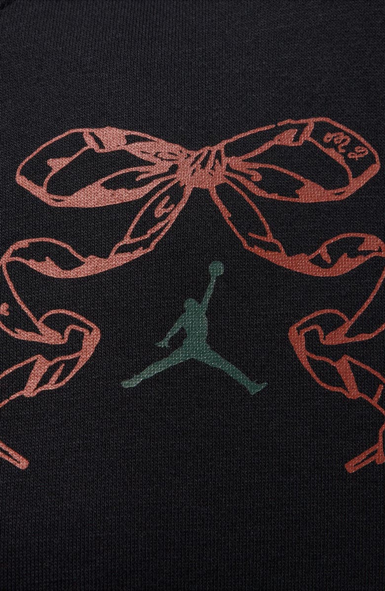 Jordan Brooklyn Fleece Graphic Sweatshirt, Alternate, color, Black