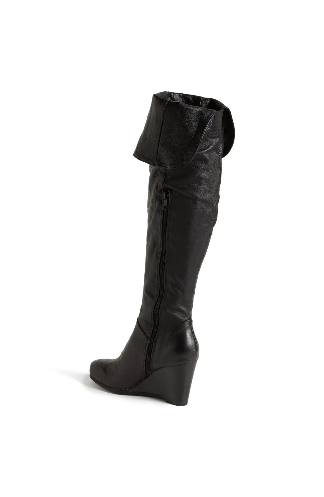 'Vera Cruz' Over the Knee Boot, Alternate, color, BLACK
