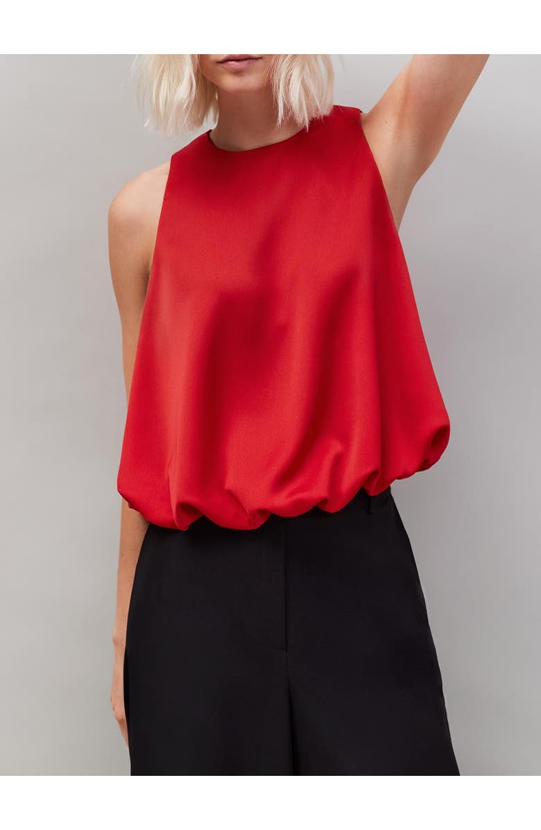 Ro&Zo Sleeveless Bubble Hem Top, Alternate, color, Red