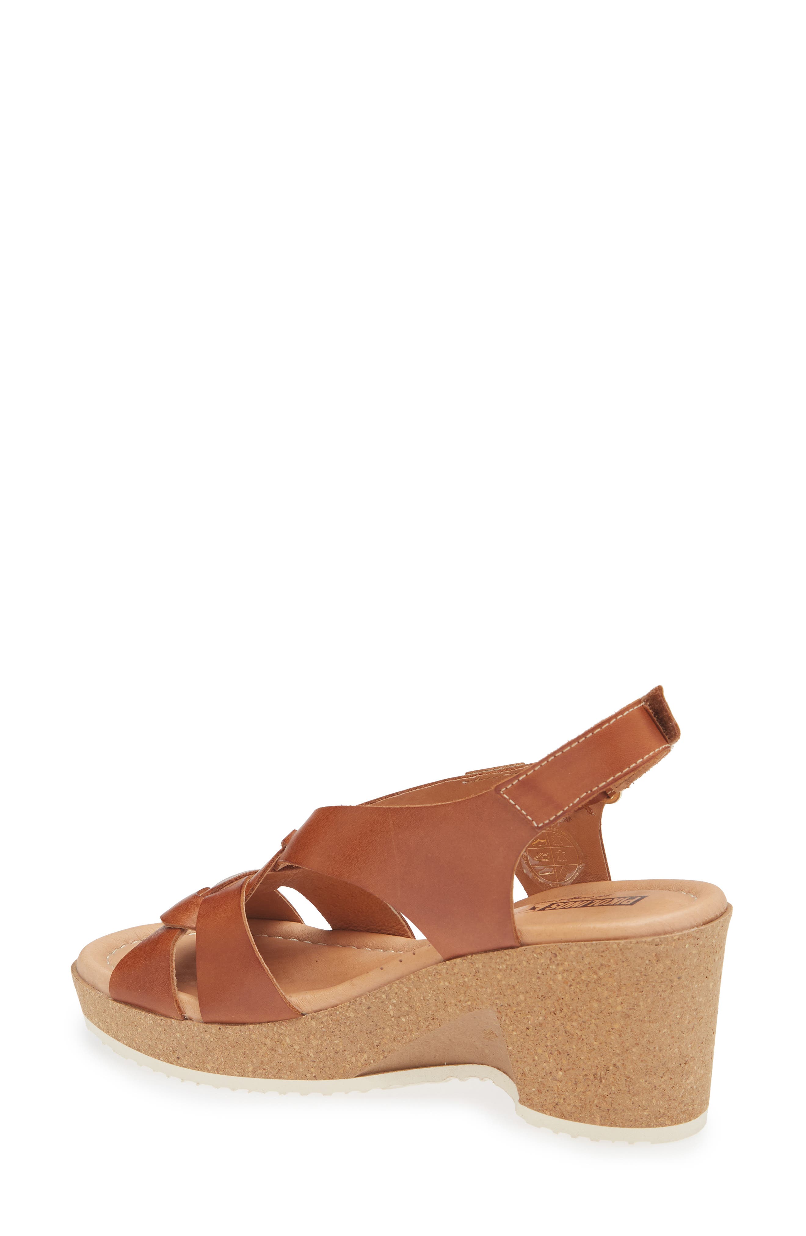 PIKOLINOS Arenales Wedge Slingback Sandal, Alternate, color, Brandy