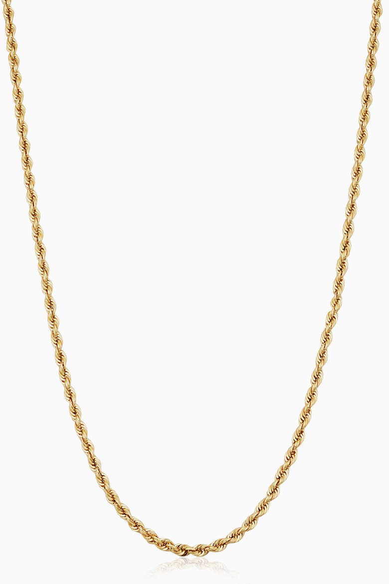 10K Gold Roman Rope Statement Necklace, Main, color, Yellow Gold