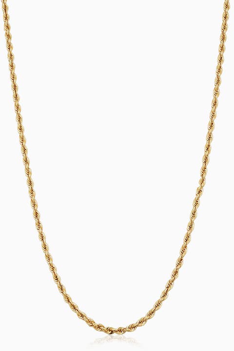 10K Gold Roman Rope Statement Necklace